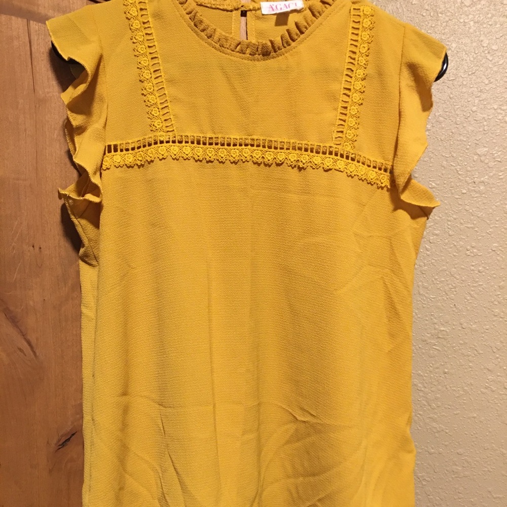 Yellow floral Blouse